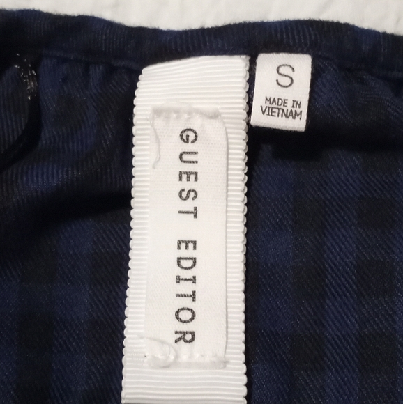 Anthropologie Guest Editor "Gridwork" Checked Blouse - Picture 3 of 4